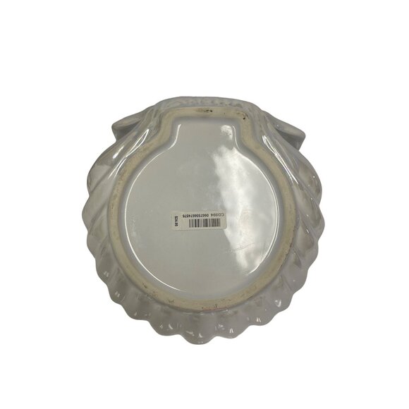 Bath & Body Works Pearl Clam Shell Ceramic Candle Holder White Mermaid - Picture 6 of 9